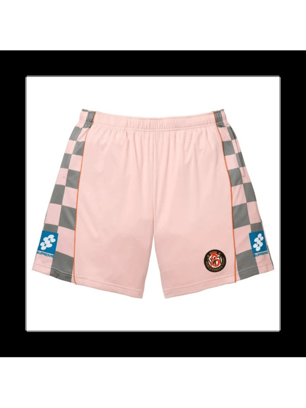 Supreme Checkerboard Soccer Short Pink • S